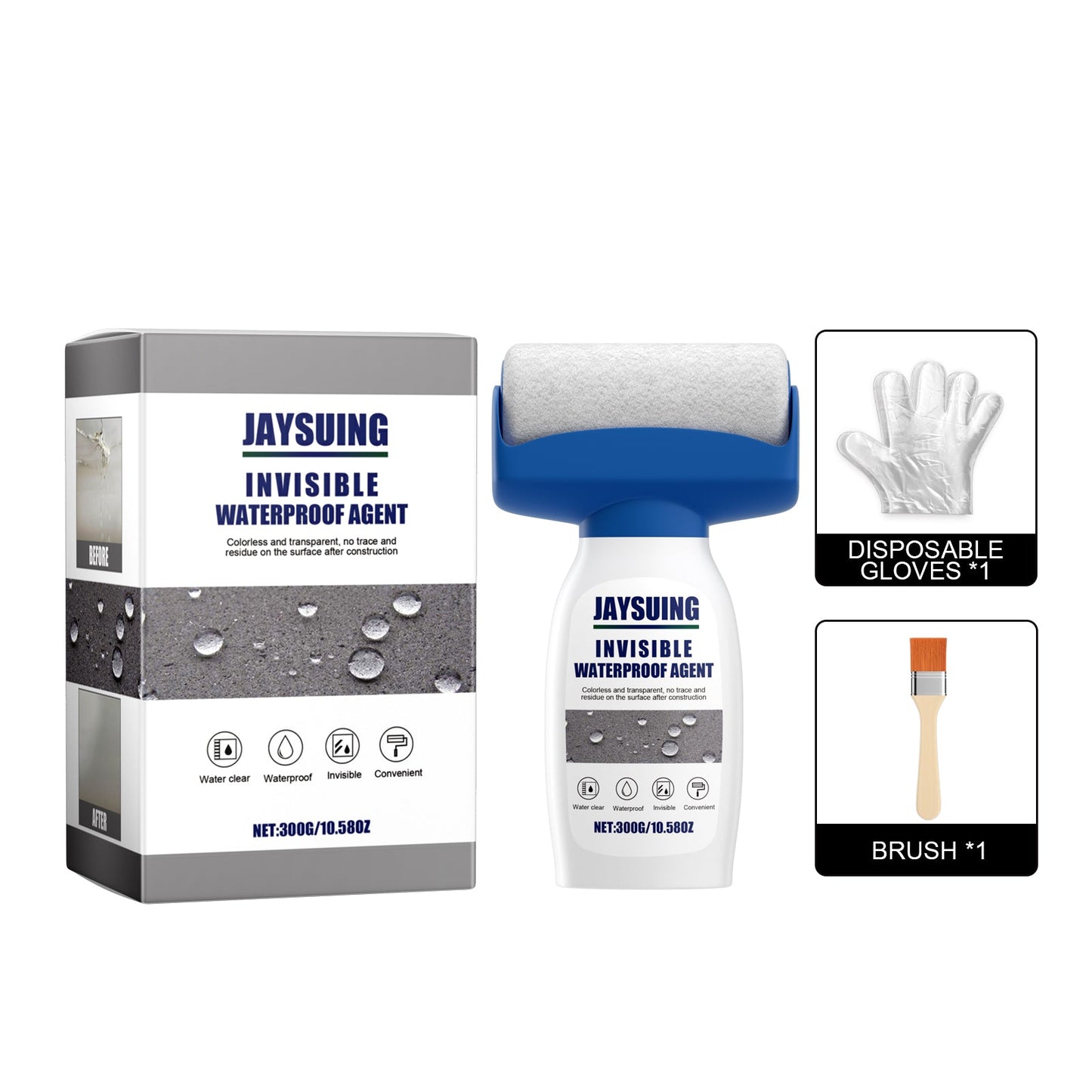 Roller Waterproof Glue, Home Waterproof Repair With Roller Brush Wear - Resistant Exterior Waterproof Paint - DivineLink1 | Electronics, Fitness, Household Essentials | Shop