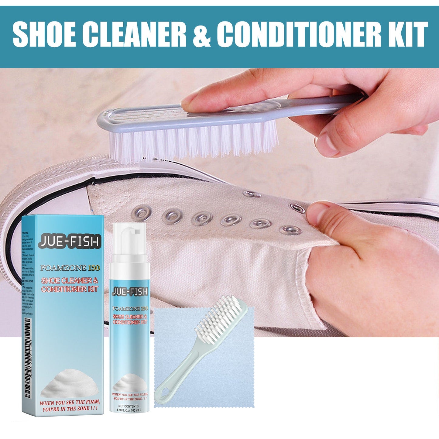 Shoe Cleaning Care Set Small White Shoes Yellow Edge Stain Cleaning White Portable Whitening Agent - DivineLink1 | Electronics, Fitness, Household Essentials | Shop