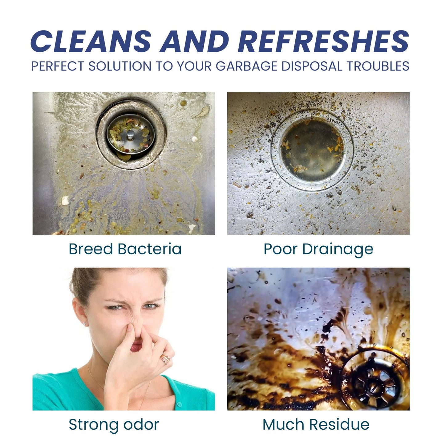 Sink Cleaning Tablets, Kitchen Sink Cleaning Stains And Oil Cleaning Pipes Cleaning Effervescent Tablets - DivineLink1 | Electronics, Fitness, Household Essentials | Shop