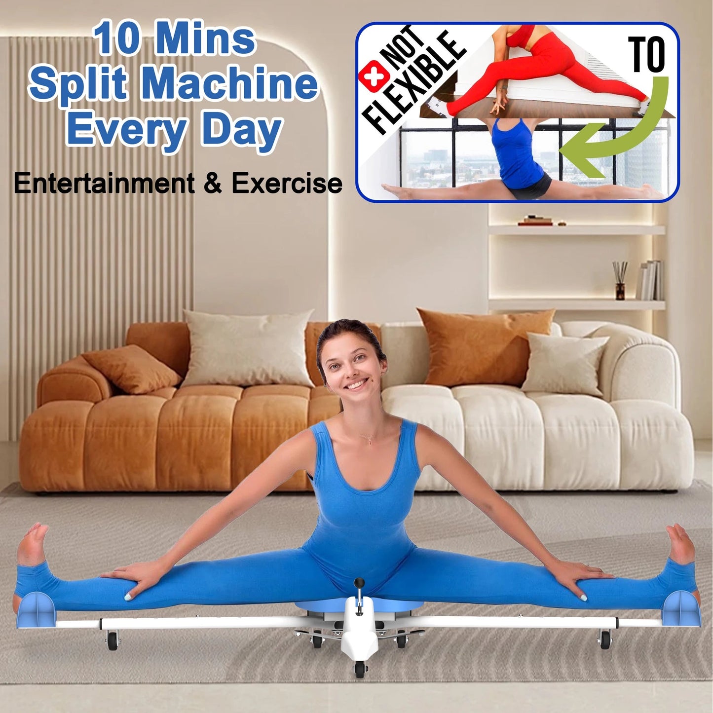 Split Machine - Leg Split Stretching Machine, Splits Trainer Adjustable, Fitness Training Equipment for Ballet Yoga Sports Train - DivineLink1 | Electronics, Fitness, Household Essentials | Shop