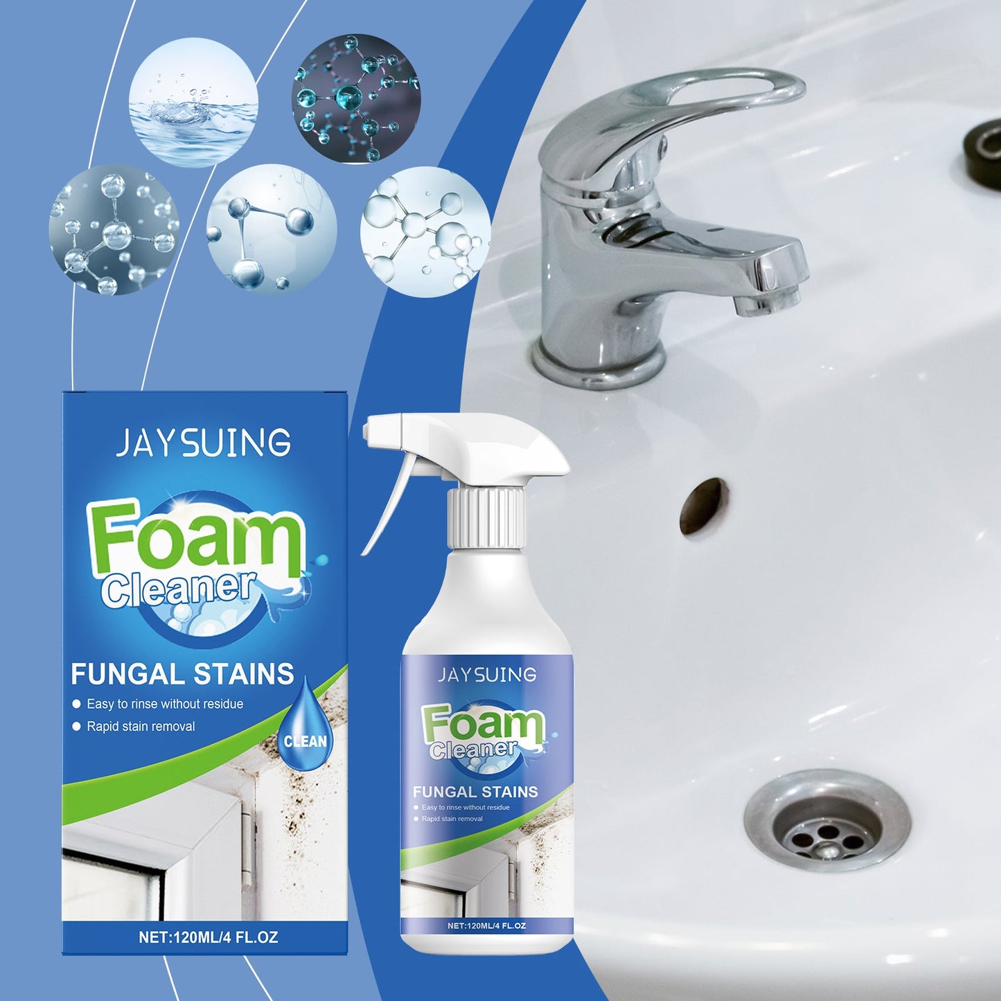 Stain Removal Foam Cleaner, Multi - Purpose Home Cleaner For Moldy Wall Tile - DivineLink1 | Electronics, Fitness, Household Essentials | Shop