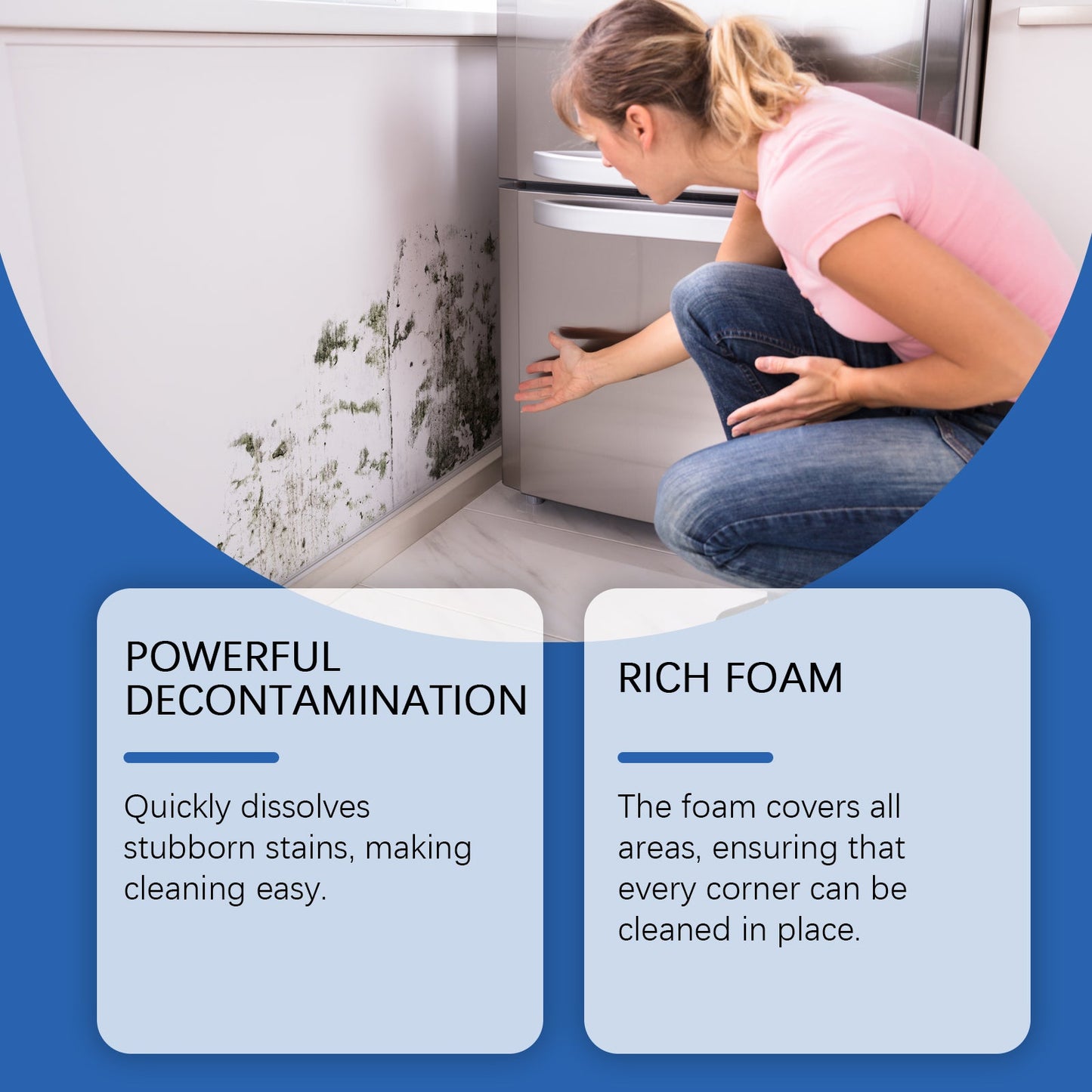 Stain Removal Foam Cleaner, Multi - Purpose Home Cleaner For Moldy Wall Tile - DivineLink1 | Electronics, Fitness, Household Essentials | Shop
