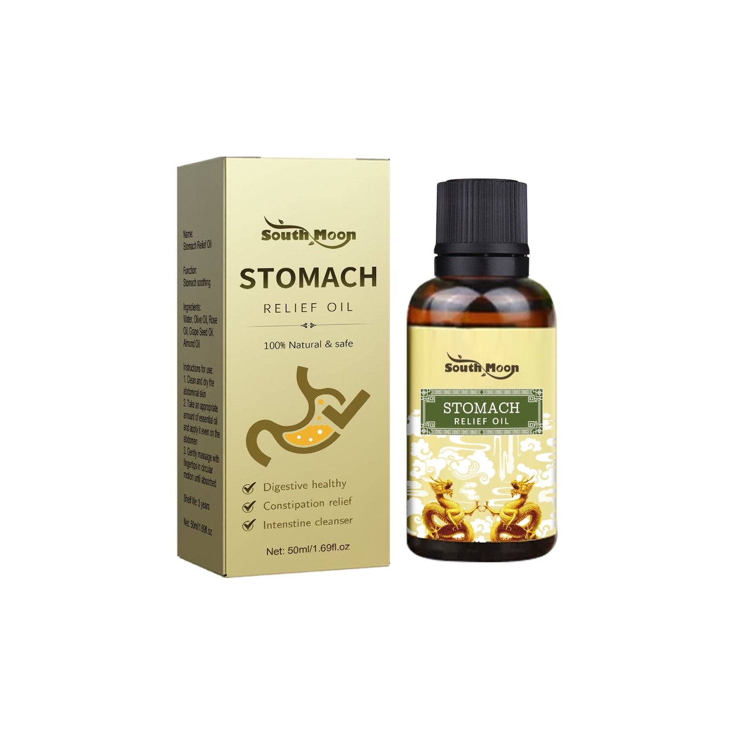 Stomach Relief Oil, Clear Stool Relieve Gastrointestinal Discomfort Massage Treatment Firming And Slimming Oil - DivineLink1 | Electronics, Fitness, Household Essentials | Shop