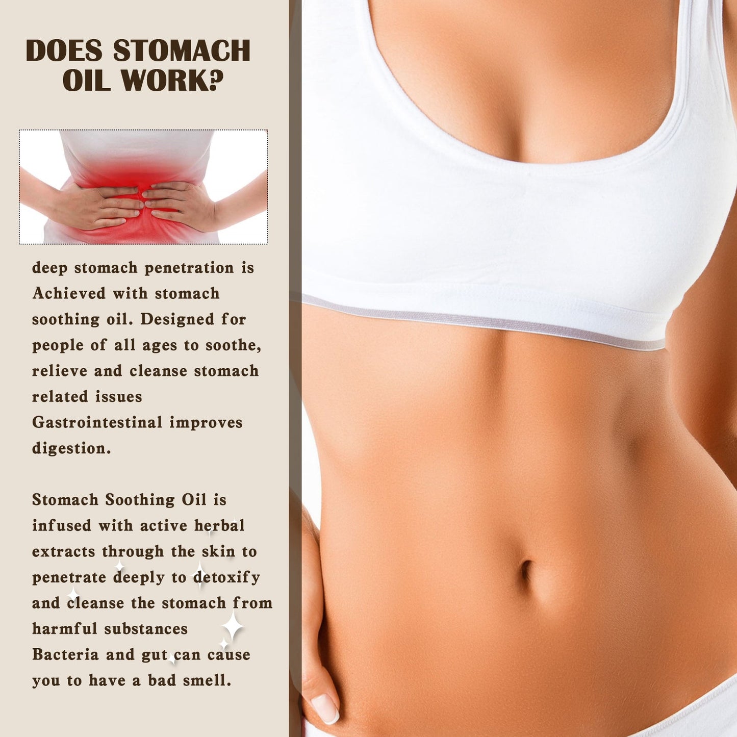 Stomach Relief Oil, Clear Stool Relieve Gastrointestinal Discomfort Massage Treatment Firming And Slimming Oil - DivineLink1 | Electronics, Fitness, Household Essentials | Shop