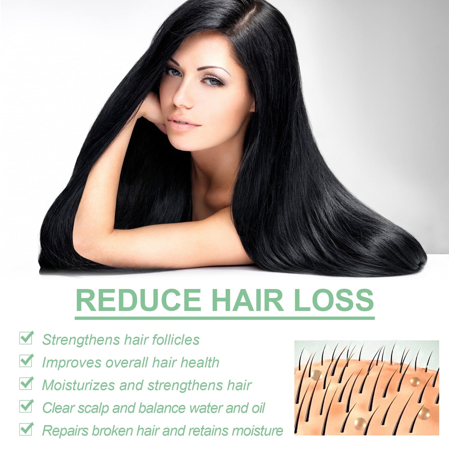 Strengthening Roll On Hair Essential Oil, Scalp Massage Moisturizing Hair Roots Thickening Hair Care Ball Essential Oil - DivineLink1 | Electronics, Fitness, Household Essentials | Shop