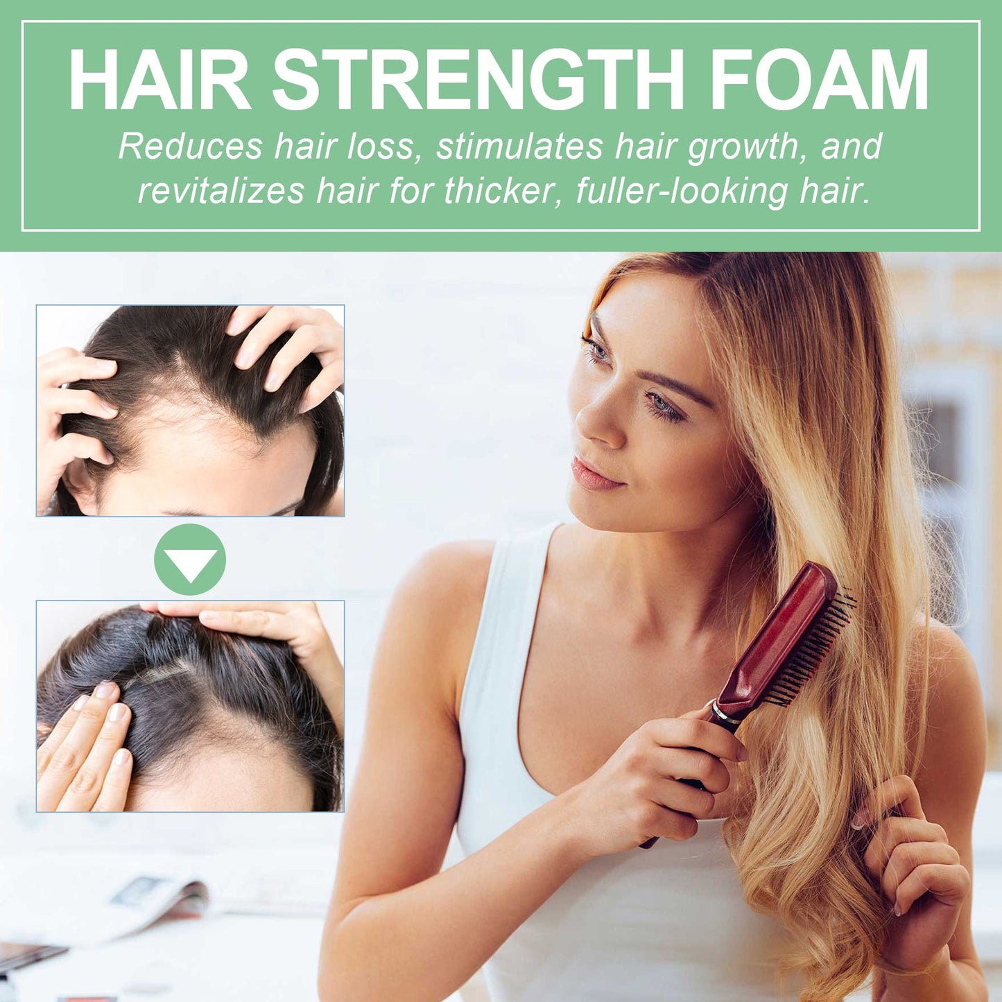 Strengthening Roll On Hair Essential Oil, Scalp Massage Moisturizing Hair Roots Thickening Hair Care Ball Essential Oil - DivineLink1 | Electronics, Fitness, Household Essentials | Shop