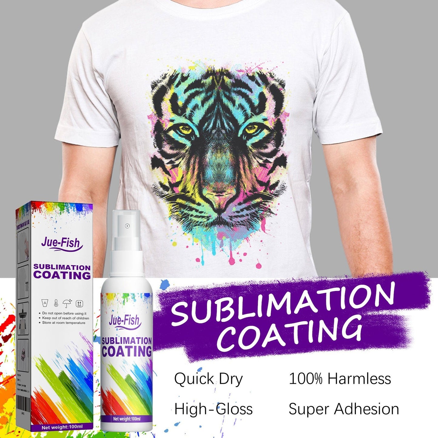 Sublimation Coating Spray Clothing Hot Drawing Heat Transfer Printing Wear - Resistant Stain Resistant Multi - Purpose Adhesion - DivineLink1 | Electronics, Fitness, Household Essentials | Shop