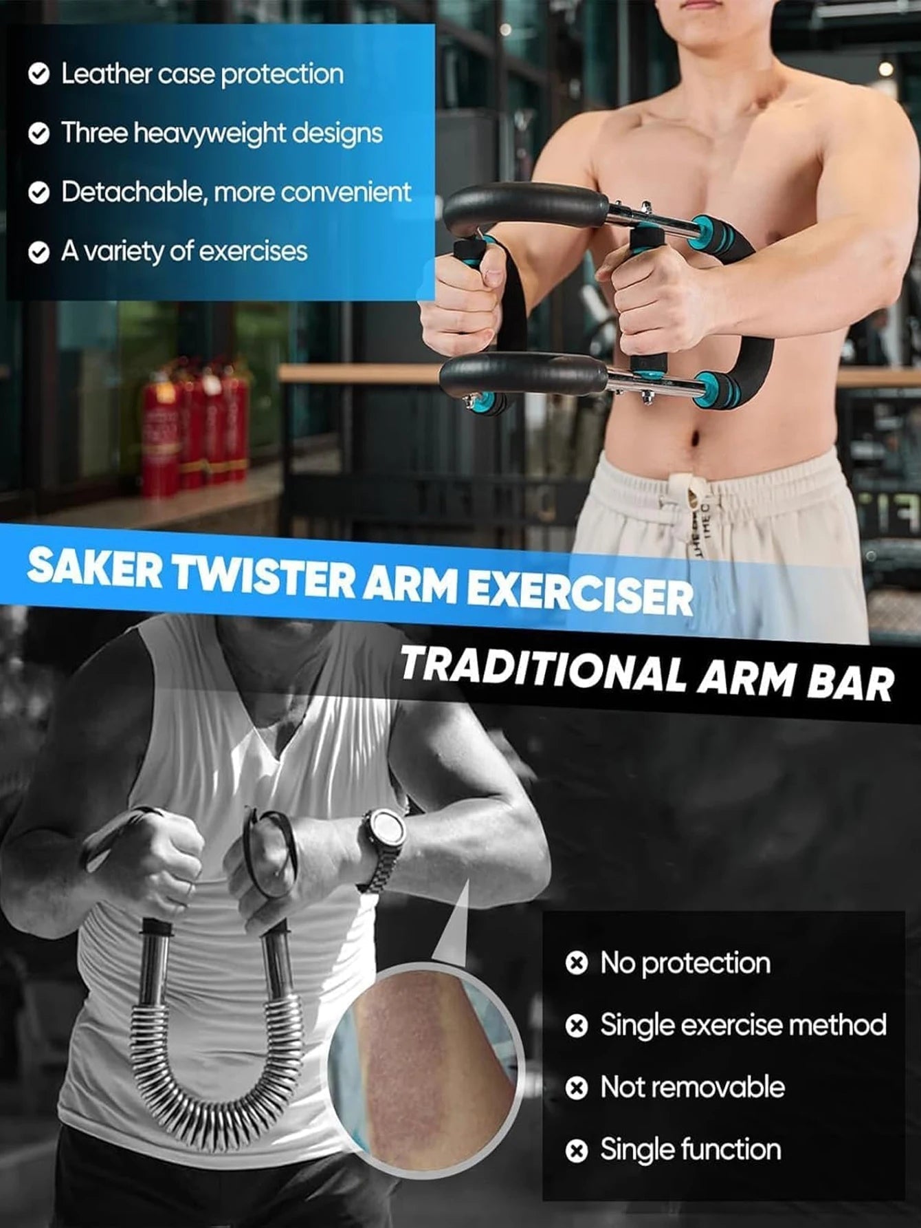 The Ultimate Arm Trainer Adjustable Chest Expander Arm Exerciser Shoulder Muscle Training Fitness Equipment Fitness Anywhere - DivineLink1 | Electronics, Fitness, Household Essentials | Shop