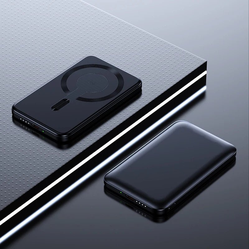 Thin Wireless Power Bank Magnetic PD20W 5000mAh Portable Fast Charging External Battery for Magsafe For iPhone 16 15 14 13 - DivineLink1 | Electronics, Fitness, Household Essentials | Shop