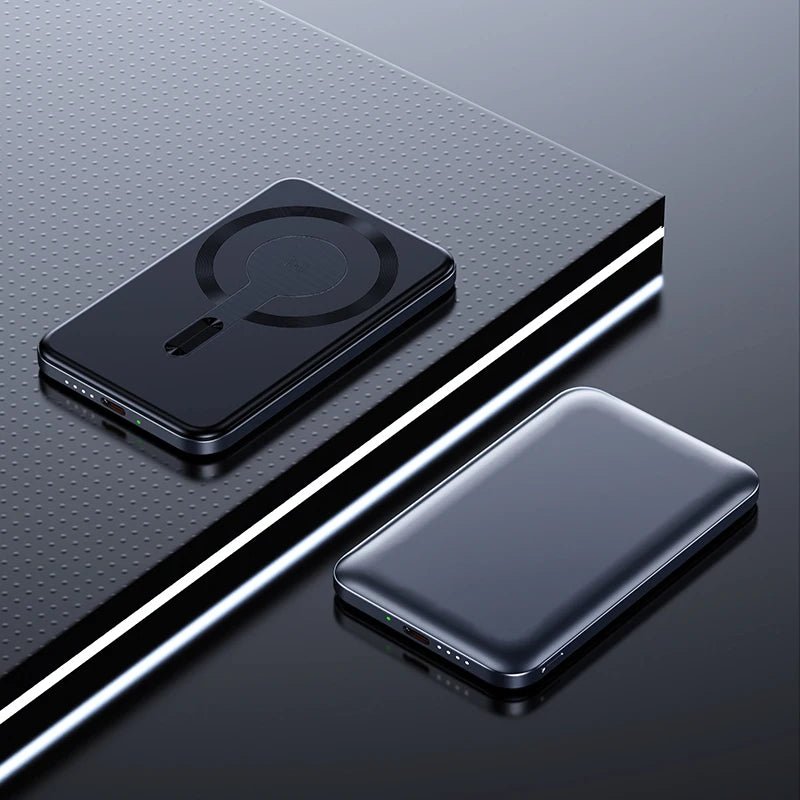 Thin Wireless Power Bank Magnetic PD20W 5000mAh Portable Fast Charging External Battery for Magsafe For iPhone 16 15 14 13 - DivineLink1 | Electronics, Fitness, Household Essentials | Shop