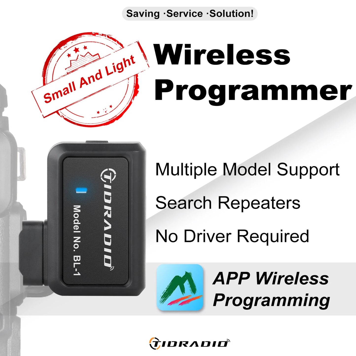TIDRADIO Wireless Programmer Phone APP Programming for Walkie Talkie Multiple Model Search Repeaters Alternative Programming - DivineLink1 | Electronics, Fitness, Household Essentials | Shop