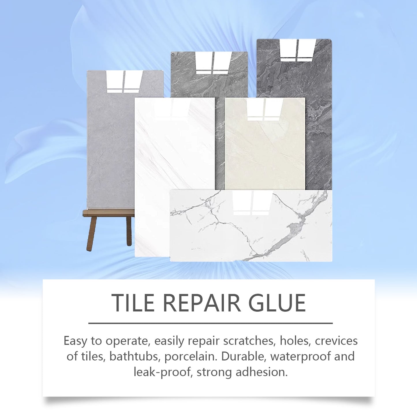 Tile Repair Glue, Living Room Bathroom Wall Tile Repair Leak Gap Waterproof Sealing Tile Repair Glue - DivineLink1 | Electronics, Fitness, Household Essentials | Shop