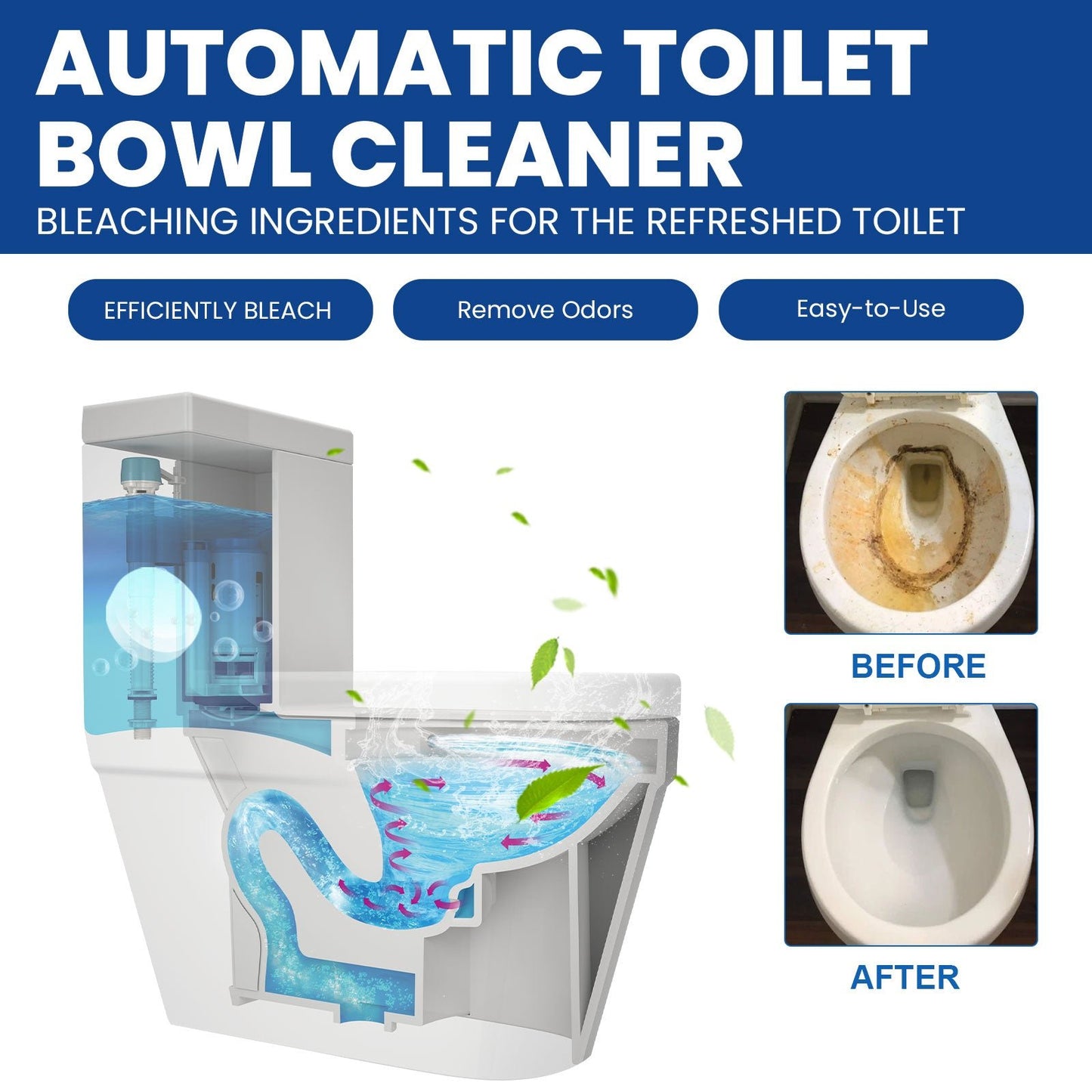 Toilet Cleaning Effervescent Tablet Household Descaling Deodorizing Odors Stains Toilet Stain Remover - DivineLink1 | Electronics, Fitness, Household Essentials | Shop