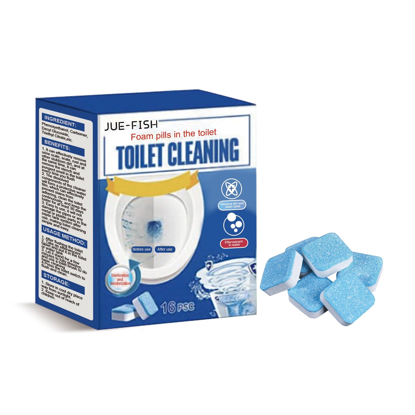 Toilet Effervescent Tablet, Toilet Decontamination Cleaning Urine Stains Deodorant Keep Fragrant Clean Toilet Effervescent Tablet - DivineLink1 | Electronics, Fitness, Household Essentials | Shop