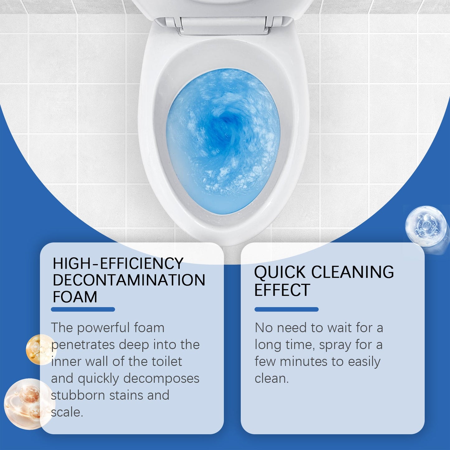 Toilet Foam Cleaner For Toilet Cleaning For Toilet Cleaning For Yellow Home Deodorant Bathroom For Stain Removal - DivineLink1 | Electronics, Fitness, Household Essentials | Shop