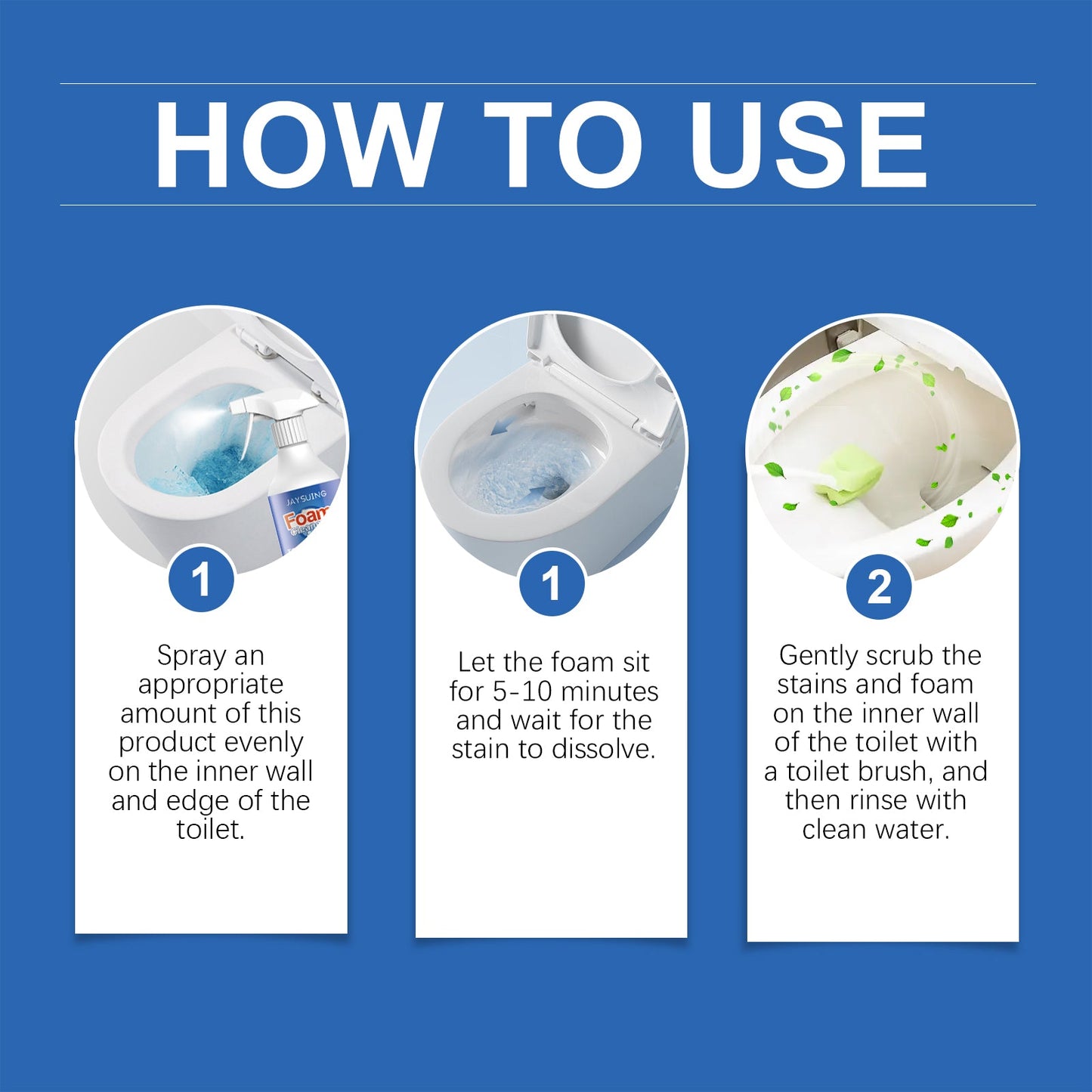 Toilet Foam Cleaner For Toilet Cleaning For Toilet Cleaning For Yellow Home Deodorant Bathroom For Stain Removal - DivineLink1 | Electronics, Fitness, Household Essentials | Shop