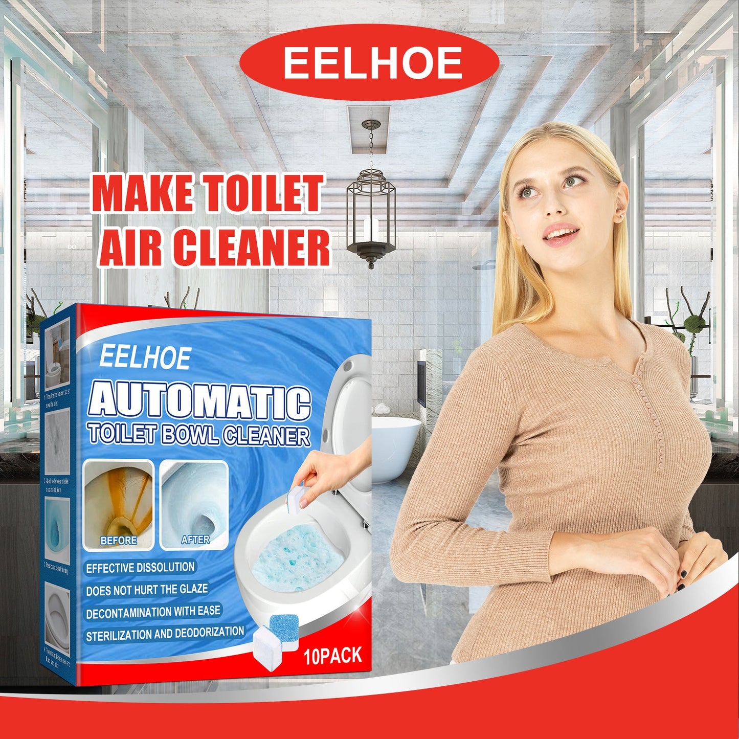 Toilet Toilet Cleaning Tablet Toilet Block Deodorizing Urine Stains Cleaning Effervescent Tablet Sink Stain Removal Scent - DivineLink1 | Electronics, Fitness, Household Essentials | Shop