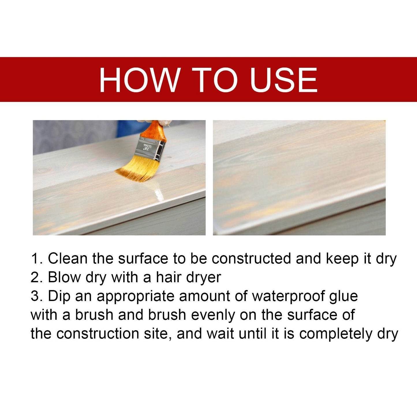 Transparent Leak Repair Waterproof Glue, Free Smashing Brick Toilet Kitchen Floor Tile Paint Waterproofing Agent - DivineLink1 | Electronics, Fitness, Household Essentials | Shop