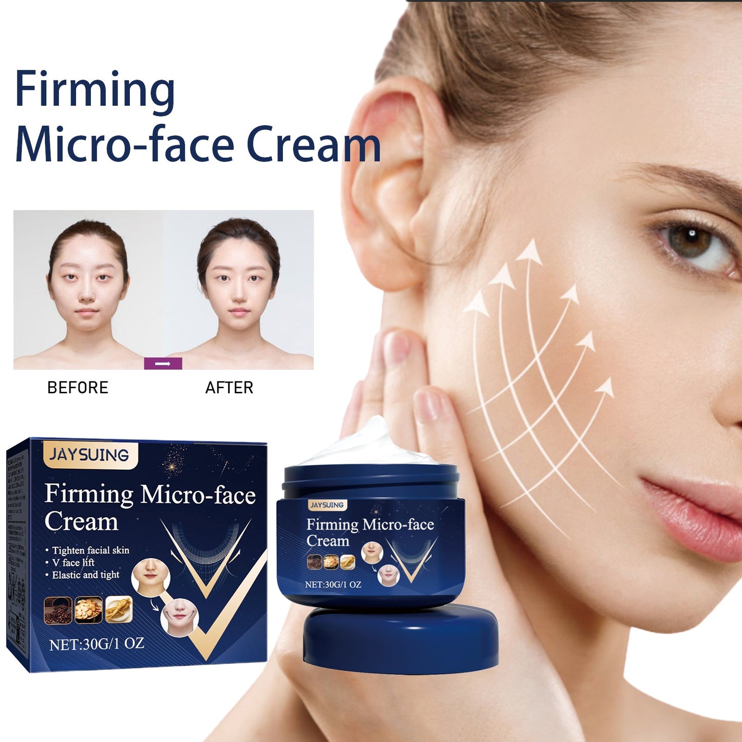 V Face Firming Cream Firming And Moisturizing Facial Contour Chin Facial Skin Massage Treatment Cream - DivineLink1 | Electronics, Fitness, Household Essentials | Shop