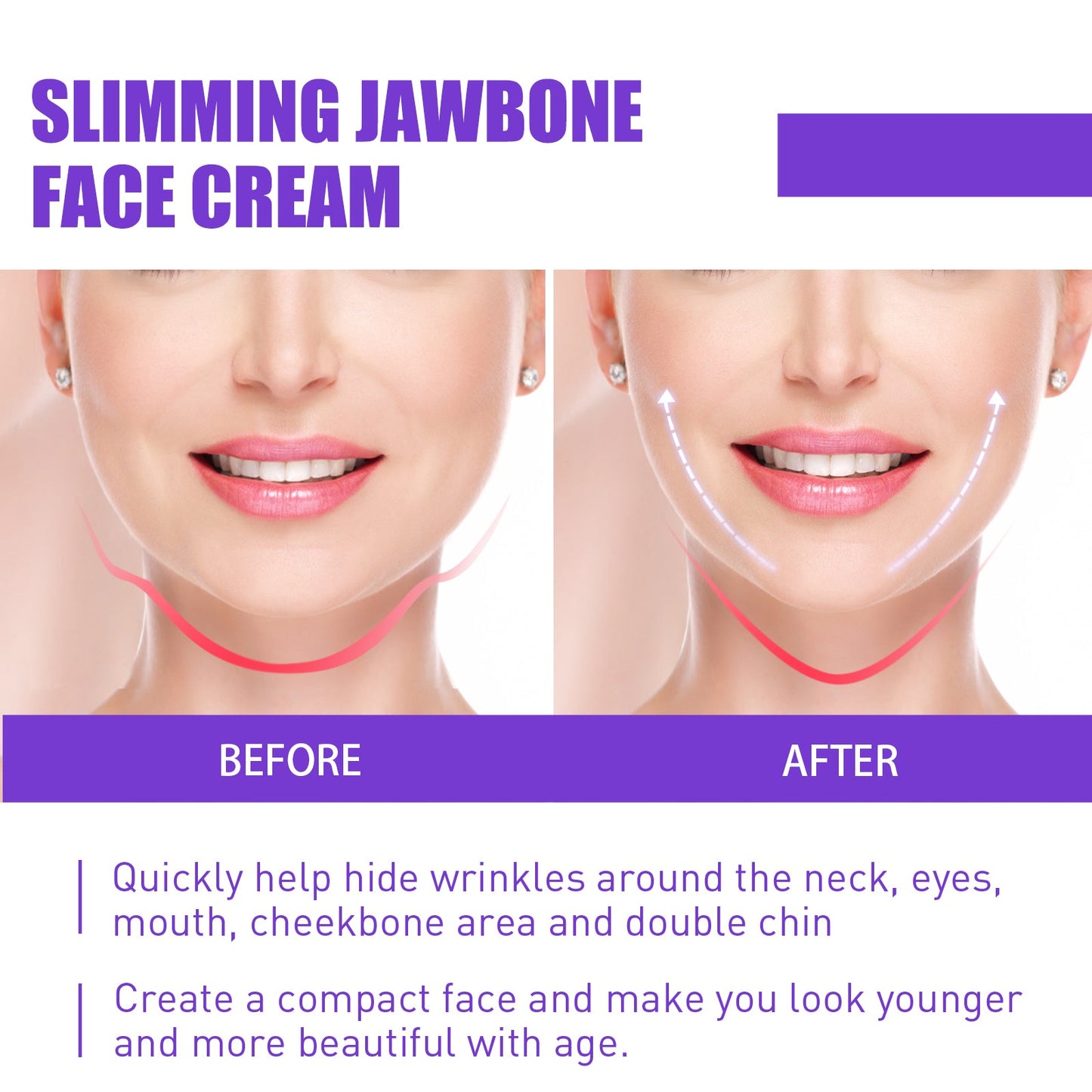 V Face Firming Cream Firming And Moisturizing Facial Contour Chin Facial Skin Massage Treatment Cream - DivineLink1 | Electronics, Fitness, Household Essentials | Shop