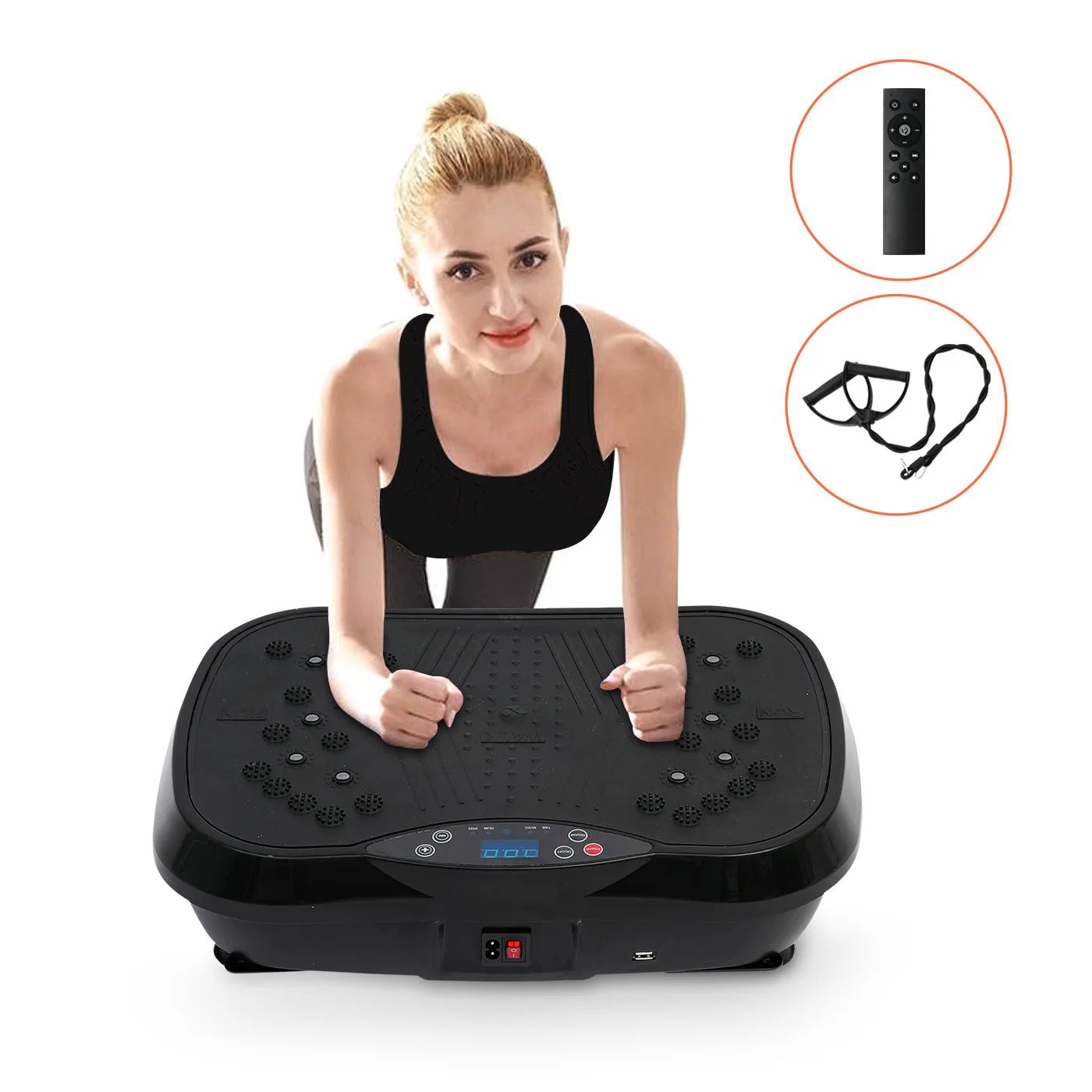 Vibration Plate Exercise Machine Fat - Burning Home Fitness Fat Slinger Shaping Whole Body Workout Portable Fitness Equipment - DivineLink1 | Electronics, Fitness, Household Essentials | Shop