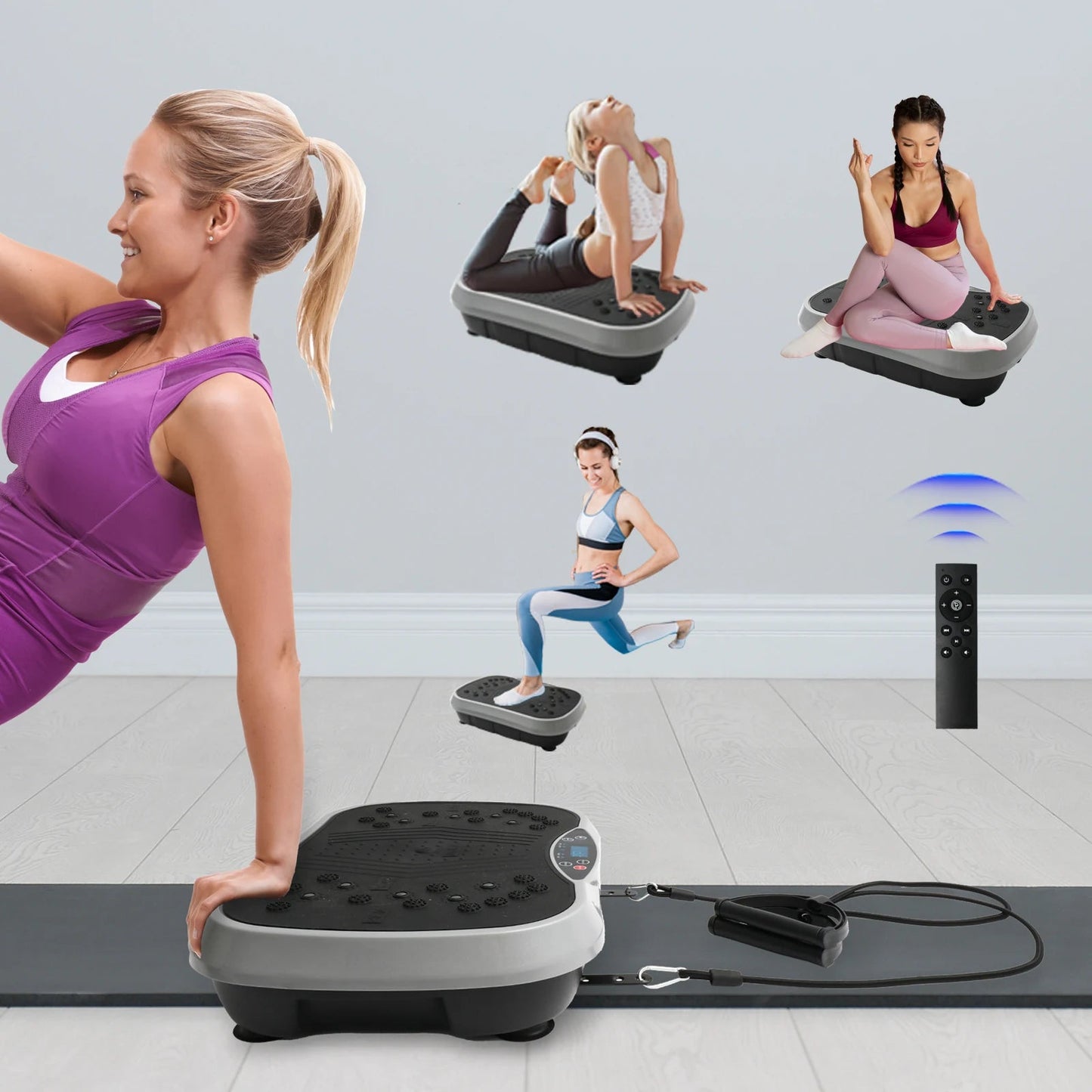 Vibration Plate Exercise Machine Fat - Burning Home Fitness Fat Slinger Shaping Whole Body Workout Portable Fitness Equipment - DivineLink1 | Electronics, Fitness, Household Essentials | Shop