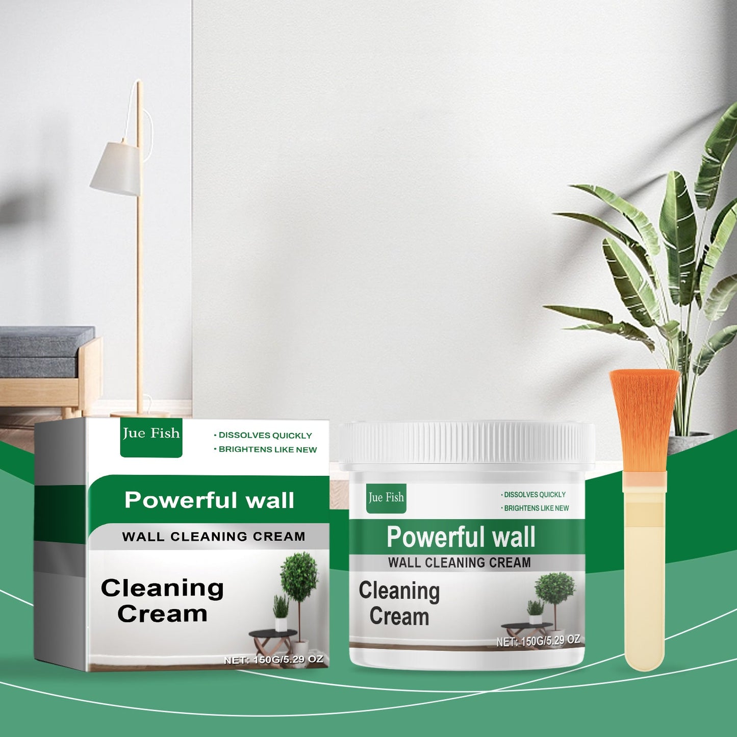 Wall Cleaning Cream, Wall Cleaning And Decontamination Cream Waterproof Renovation Stain Removal Wall Cleaner - DivineLink1 | Electronics, Fitness, Household Essentials | Shop