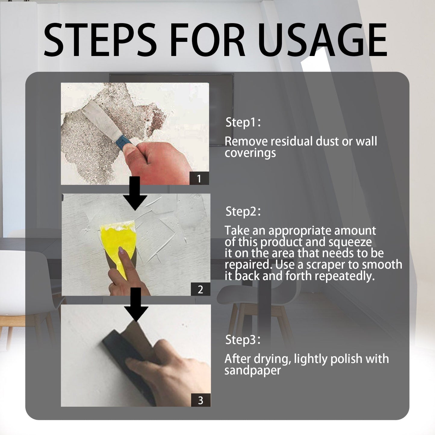 Wall Repair Paste, Face Repair And Renovation Cover Mildew Stains Household Wall Cracks Repair Paste - DivineLink1 | Electronics, Fitness, Household Essentials | Shop