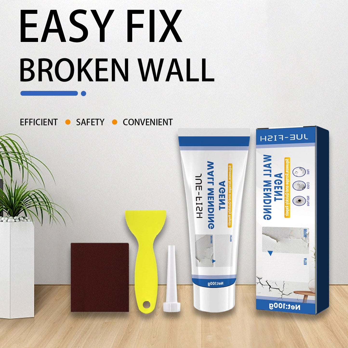Wall Repair Paste, Face Repair And Renovation Cover Mildew Stains Household Wall Cracks Repair Paste - DivineLink1 | Electronics, Fitness, Household Essentials | Shop