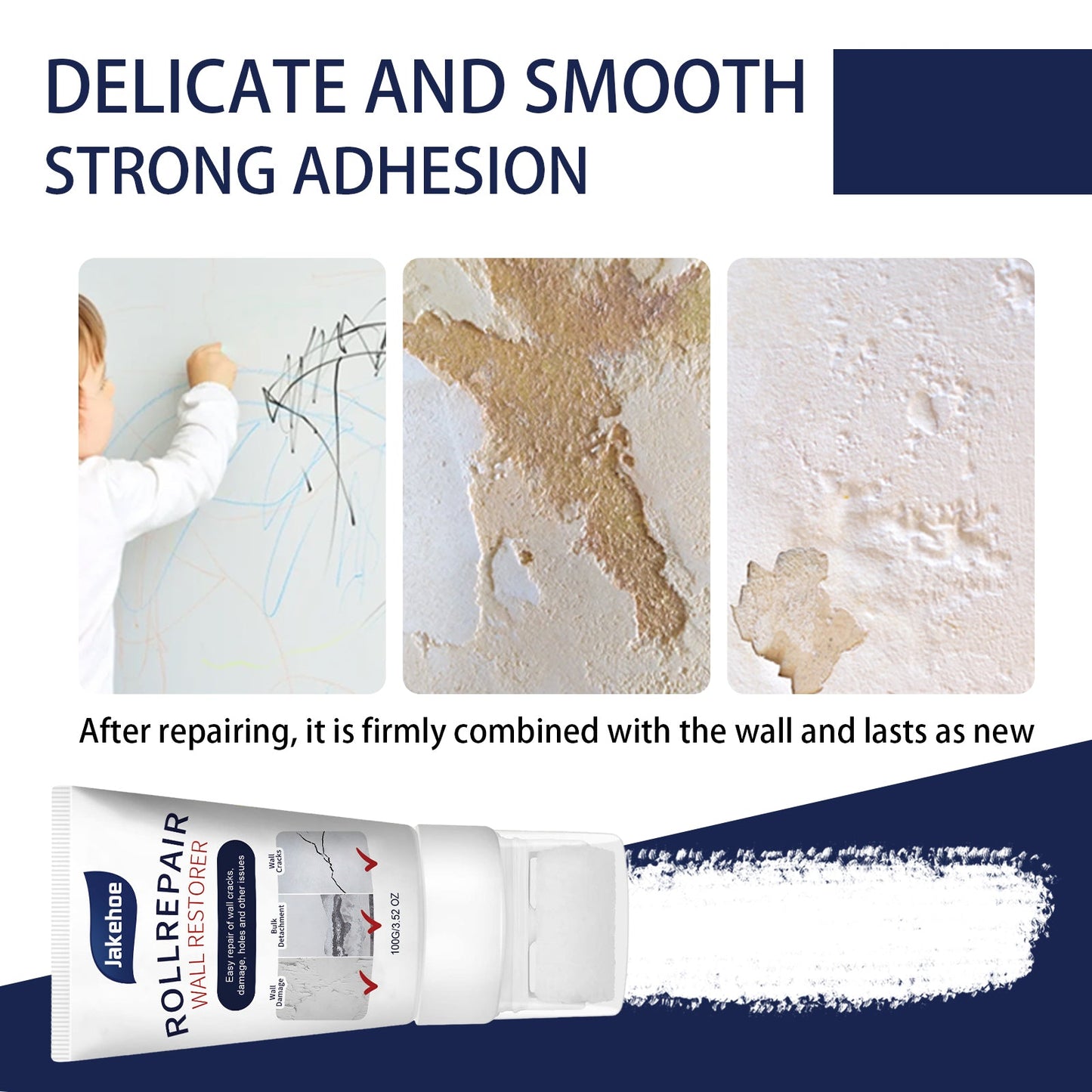 Wall Repair Paste Household White Wall Renovation Repair Paste Moisture Resistant Mildew Waterproof Interior Wall Repair - DivineLink1 | Electronics, Fitness, Household Essentials | Shop