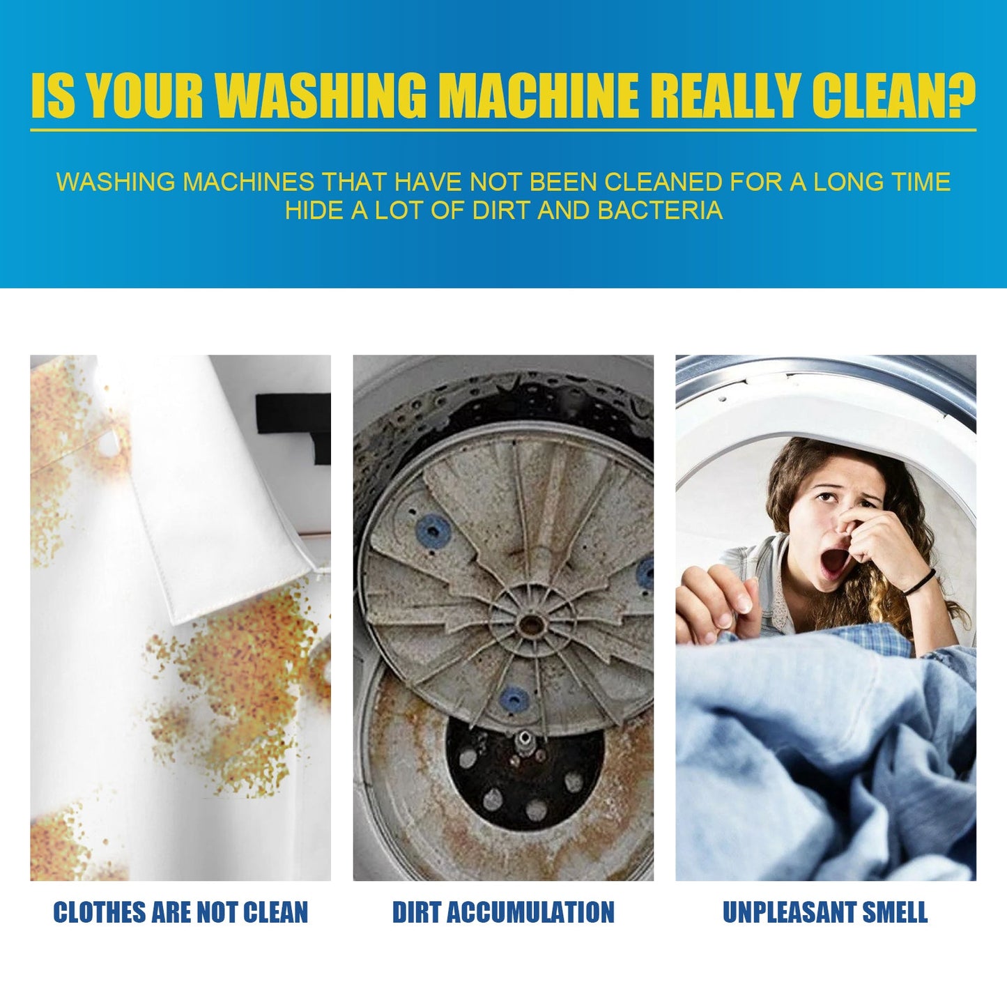 Washing Machine Deep Cleaning Tablets, Drum Type Laundry Tank Dirt Cleaning Smell Cleaning Sheet - DivineLink1 | Electronics, Fitness, Household Essentials | Shop
