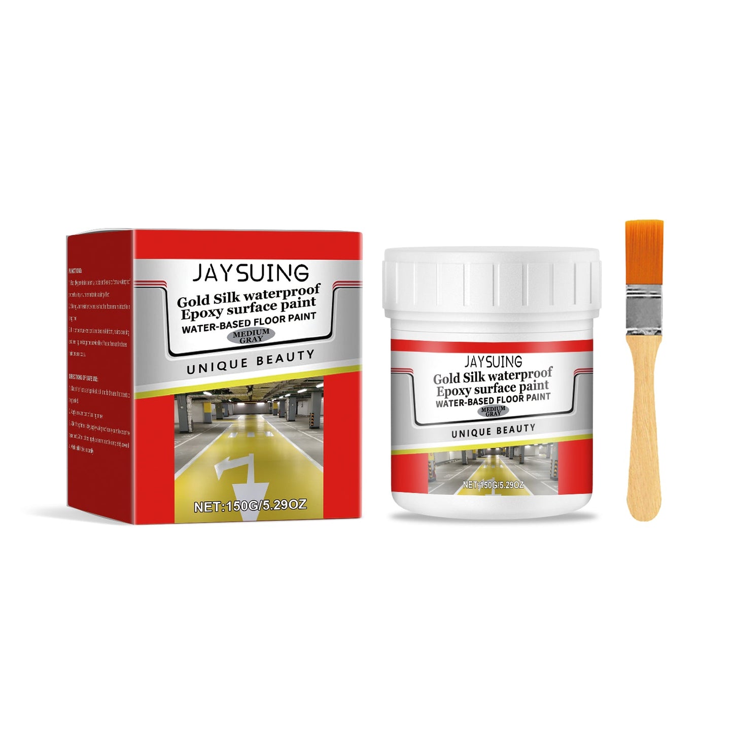 Waterproof Epoxy Floor Paint Household Wall Floor Waterproof Anti - Crack Cover Stains Renovation Paste - DivineLink1 | Electronics, Fitness, Household Essentials | Shop