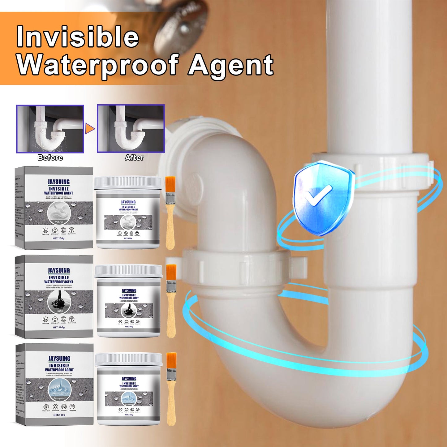 Waterproof Glue, Kitchen Door And Window Tile Water Pipe External Wall Waterproof, Leakproof And Free Smashing Brick Glue Coating - DivineLink1 | Electronics, Fitness, Household Essentials | Shop