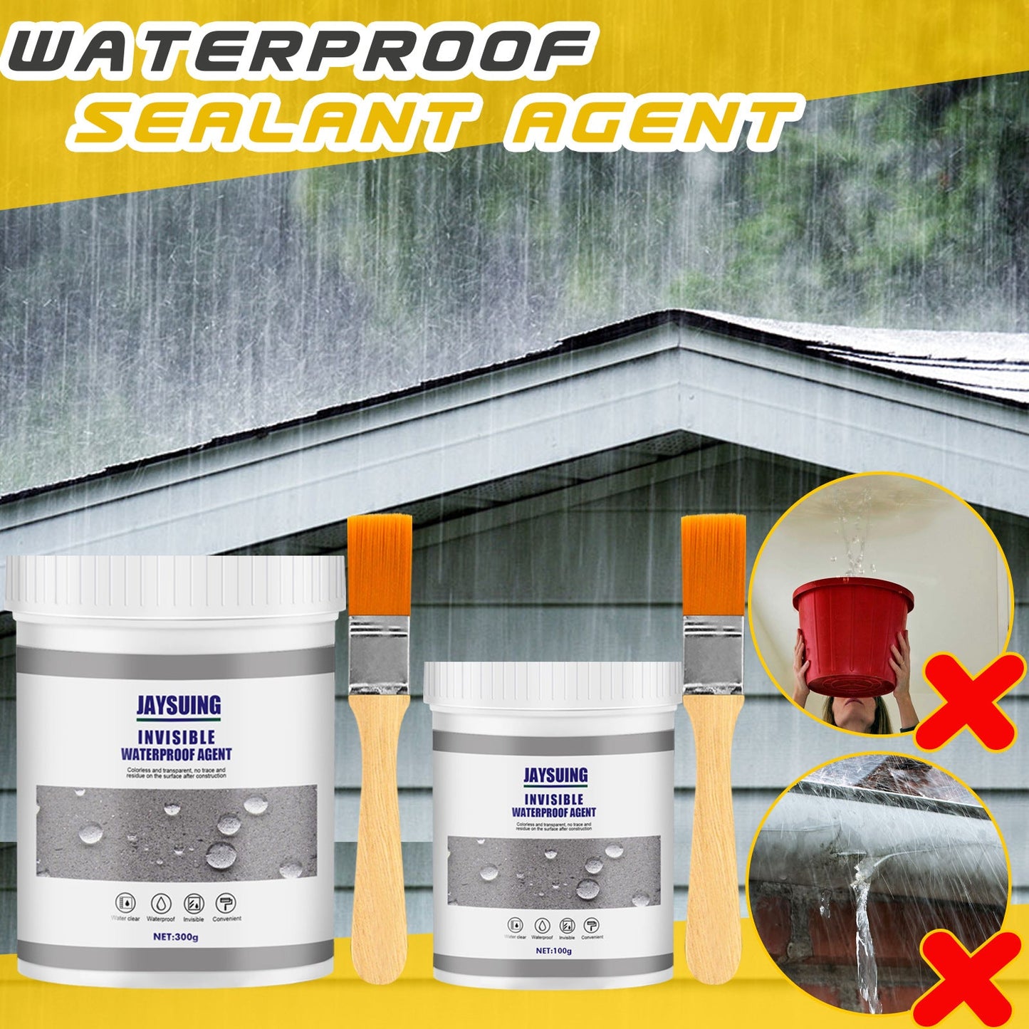 Waterproof Sealant, Bathroom Kitchen Exterior Wall Smashing Brick Leak Repair Paint Waterproof Adhesive - DivineLink1 | Electronics, Fitness, Household Essentials | Shop