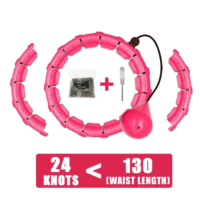 Weighted Fitness Circle Hoops for Adults Weight Loss Plus Size for Adults Smart Exercise 2 in 1 Adjustable with Detachable Knots - DivineLink1 | Electronics, Fitness, Household Essentials | Shop
