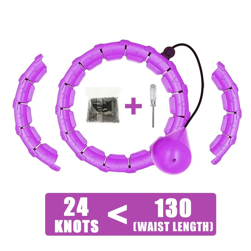 Weighted Fitness Circle Hoops for Adults Weight Loss Plus Size for Adults Smart Exercise 2 in 1 Adjustable with Detachable Knots - DivineLink1 | Electronics, Fitness, Household Essentials | Shop