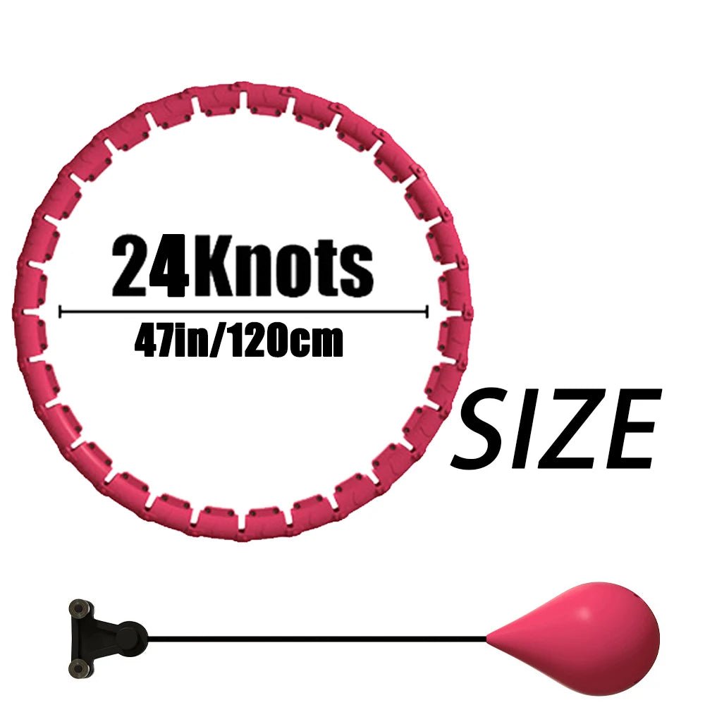 Weighted Fitness Circle Hoops for Adults Weight Loss Plus Size for Adults Smart Exercise 2 in 1 Adjustable with Detachable Knots - DivineLink1 | Electronics, Fitness, Household Essentials | Shop