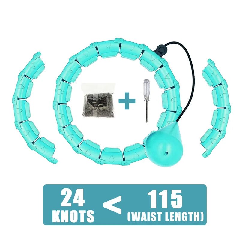 Weighted Fitness Circle Hoops for Adults Weight Loss Plus Size for Adults Smart Exercise 2 in 1 Adjustable with Detachable Knots - DivineLink1 | Electronics, Fitness, Household Essentials | Shop
