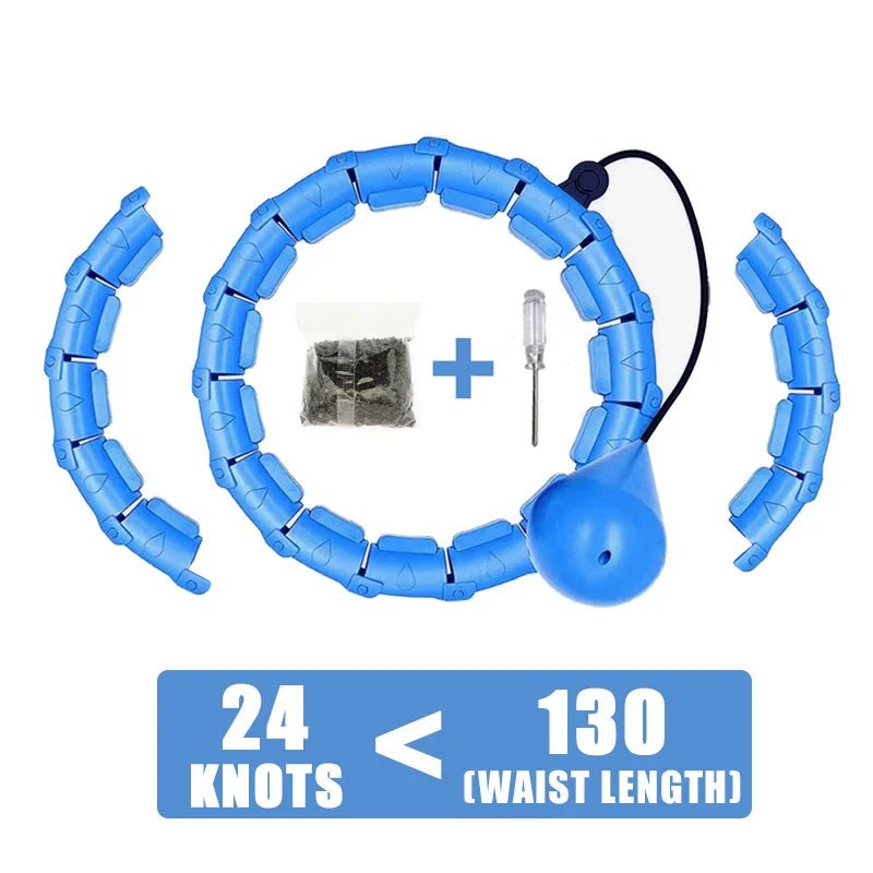 Weighted Fitness Circle Hoops for Adults Weight Loss Plus Size for Adults Smart Exercise 2 in 1 Adjustable with Detachable Knots - DivineLink1 | Electronics, Fitness, Household Essentials | Shop