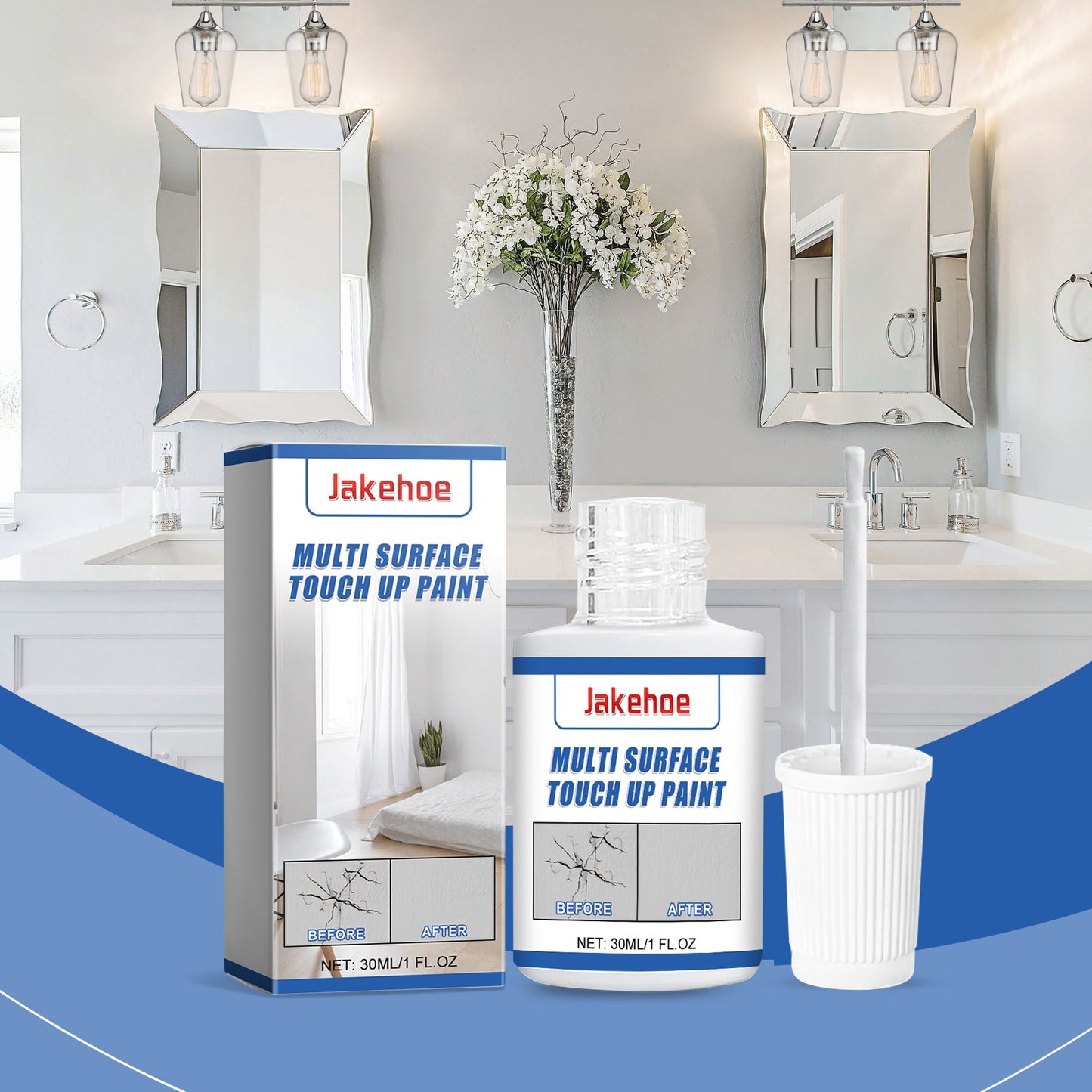 White Retouching Paint For Home Wall Damage Scratches Retreading Cover Multifunctional Waterproof Retouching Paint - DivineLink1 | Electronics, Fitness, Household Essentials | Shop