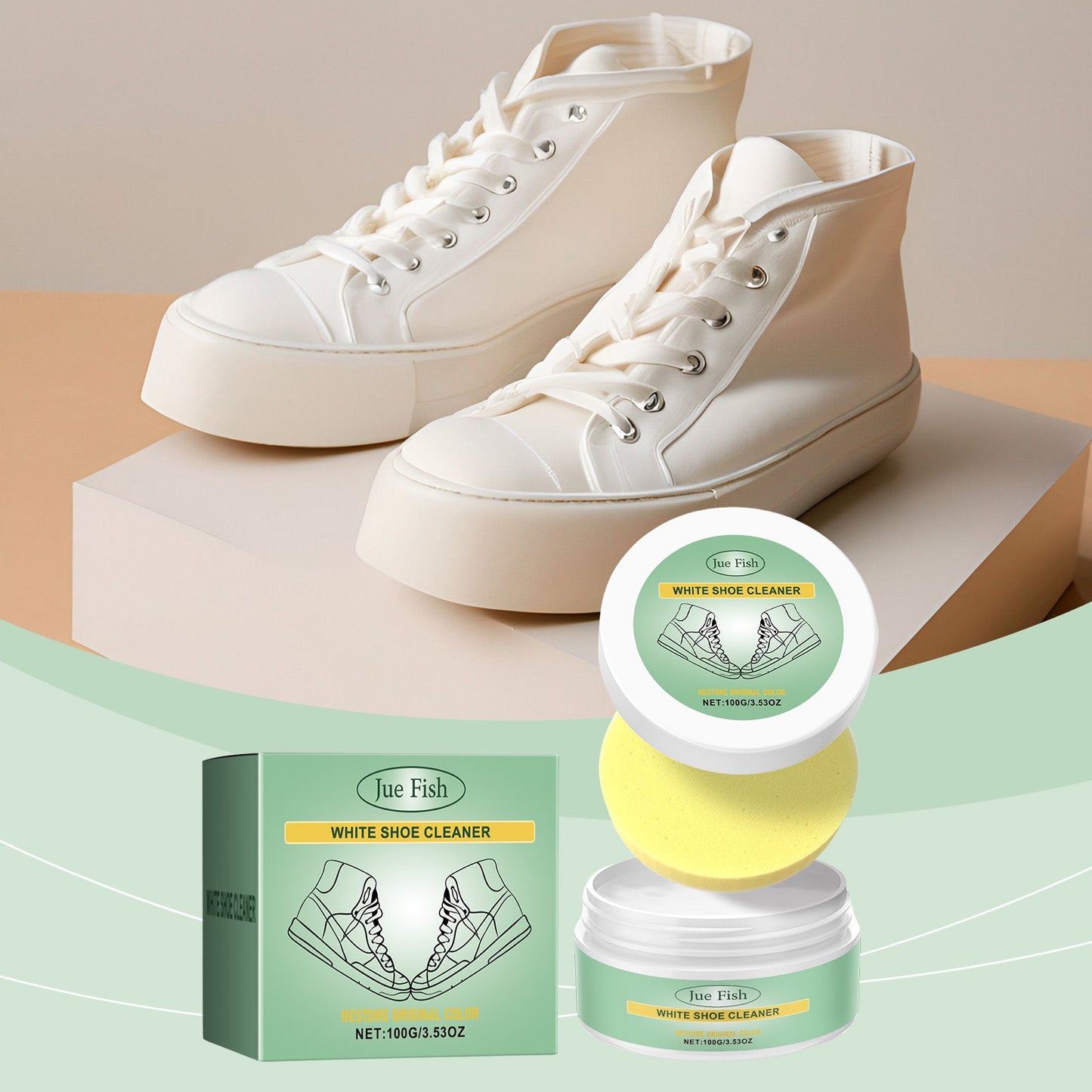 White Shoe Cleaning Cream Clean Leather Bag Small White Shoes Free Wash Maintenance Portable Cleaning Cream - DivineLink1 | Electronics, Fitness, Household Essentials | Shop