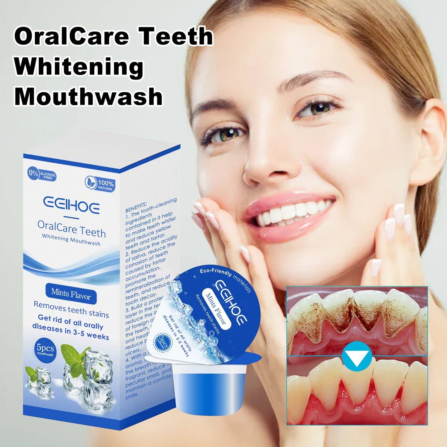 Whitening Mouthwash, Clean Stains Oral Care Fresh Breath Mouthwash - DivineLink1 | Electronics, Fitness, Household Essentials | Shop