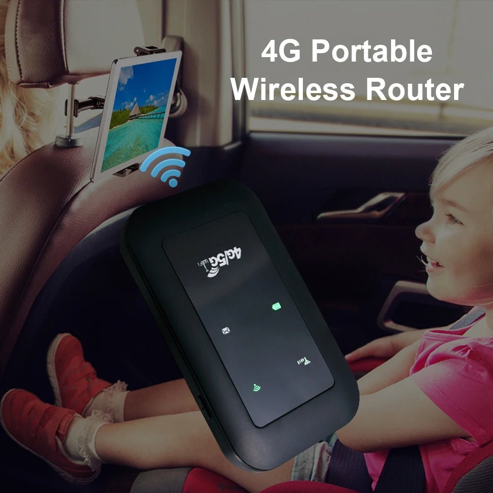 WiFI 4G LTE Router Portable 4G Wireless Router with SIM Card Slot Outdoor Hotspot 150Mbps Pocket WiFi Repeater 2100mAh - DivineLink1 | Electronics, Fitness, Household Essentials | Shop