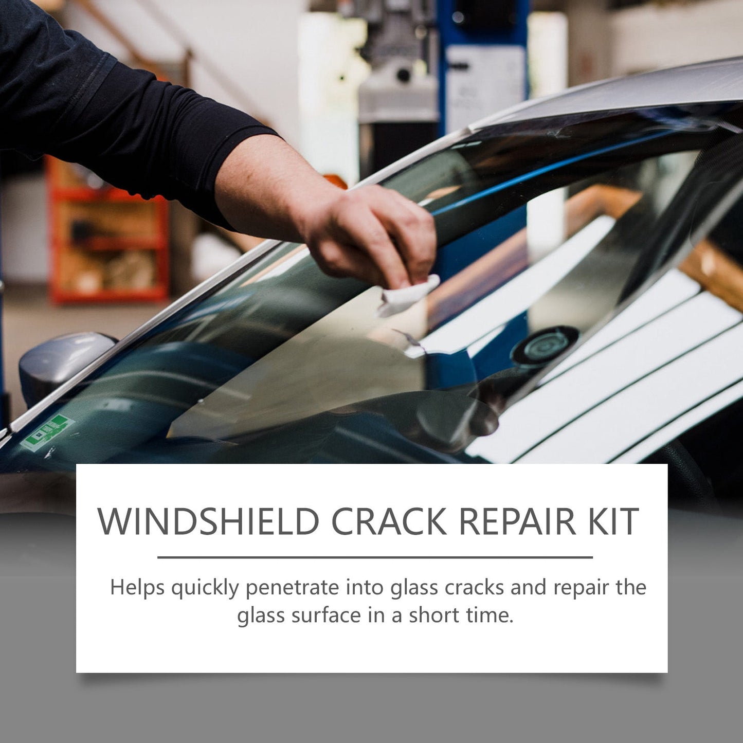Windshield Nano Repair Solution Set Automotive Glass Crack Repair Clear Vision Adhesive Solution - DivineLink1 | Electronics, Fitness, Household Essentials | Shop