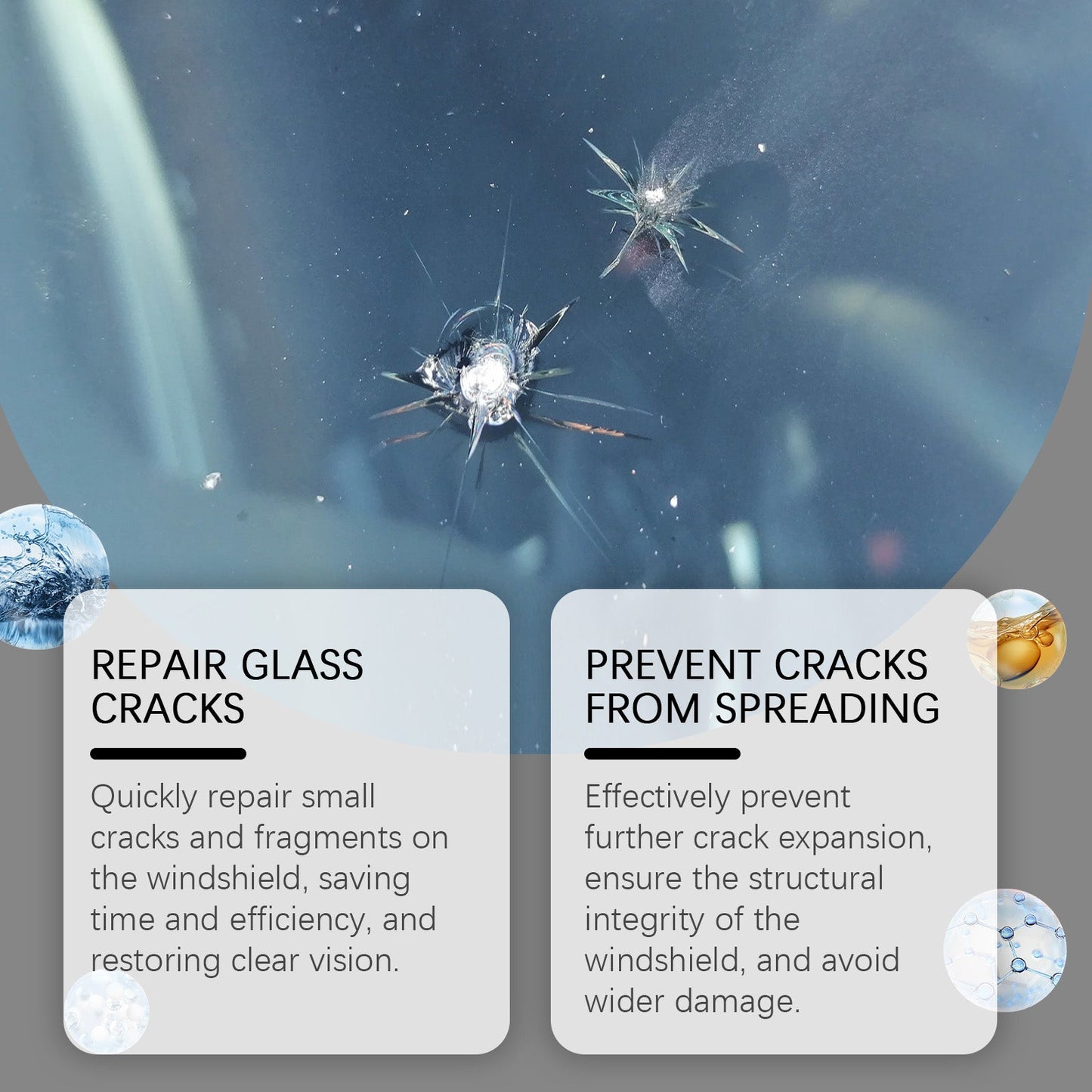 Windshield Repair Adhesive, Windshield Cracks And Scratches Repair Clear Vision Repair Adhesive - DivineLink1 | Electronics, Fitness, Household Essentials | Shop