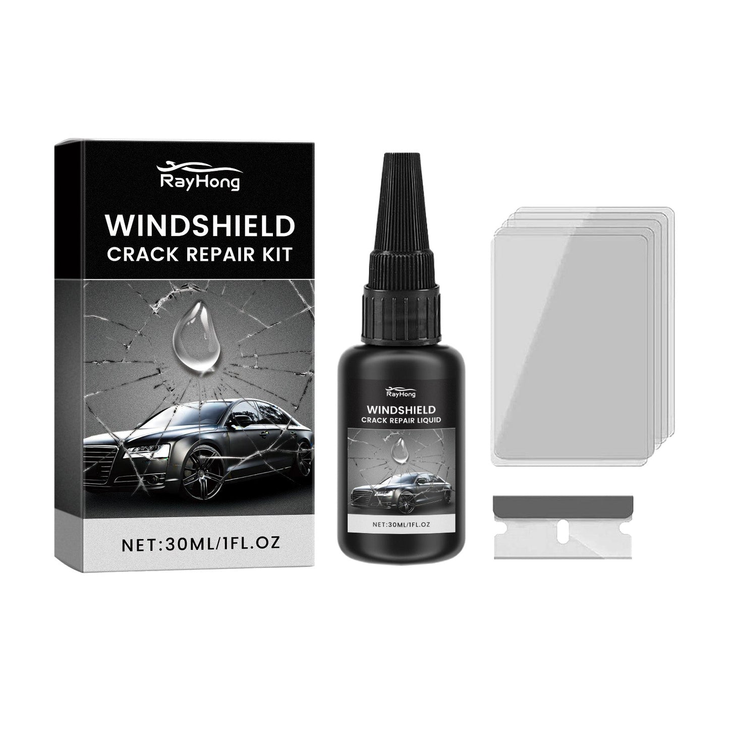 Windshield Repair Adhesive, Windshield Cracks And Scratches Repair Clear Vision Repair Adhesive - DivineLink1 | Electronics, Fitness, Household Essentials | Shop