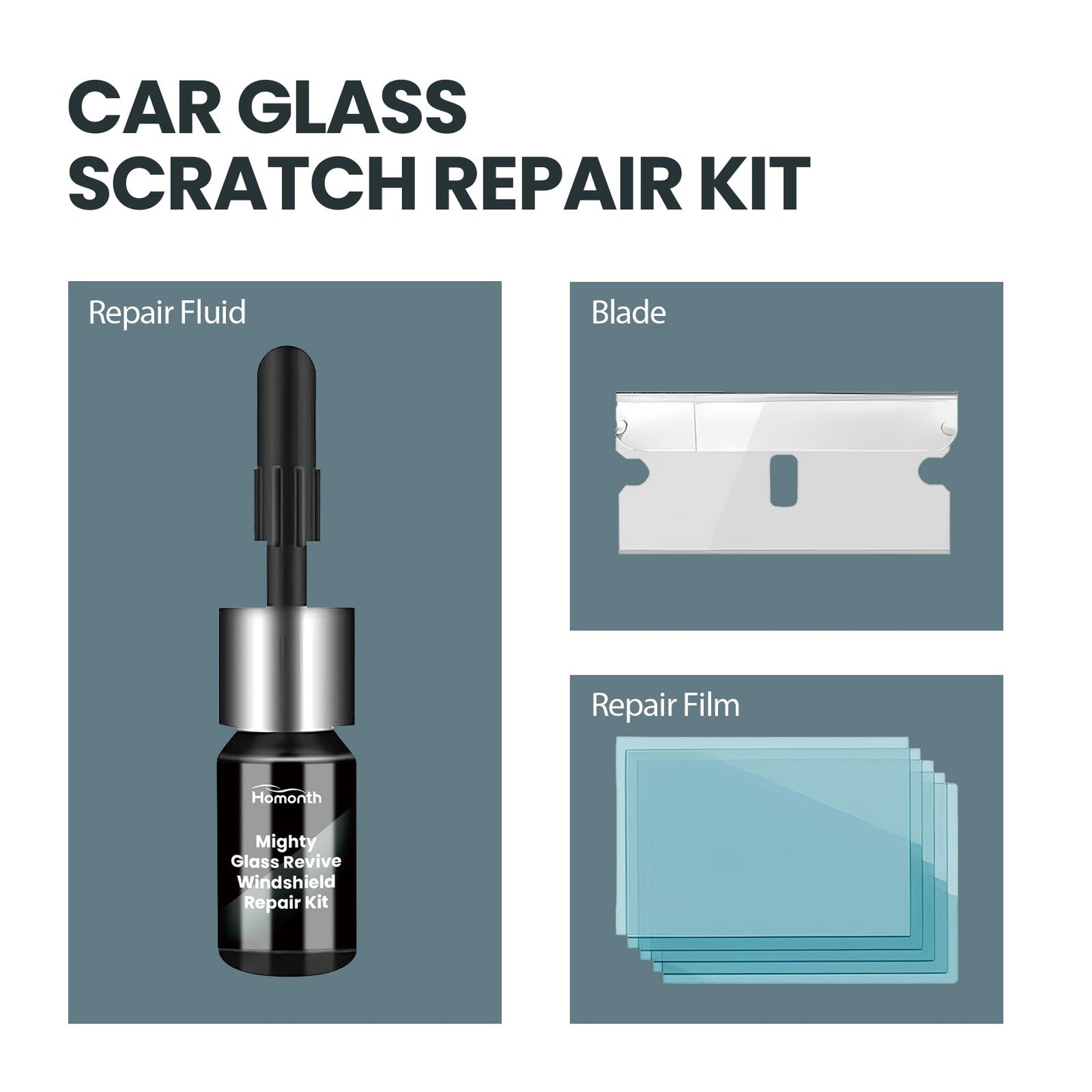 Windshield Repair Kit Automotive Windshield Cracks Broken Repair Special Adhesive Solution - DivineLink1 | Electronics, Fitness, Household Essentials | Shop