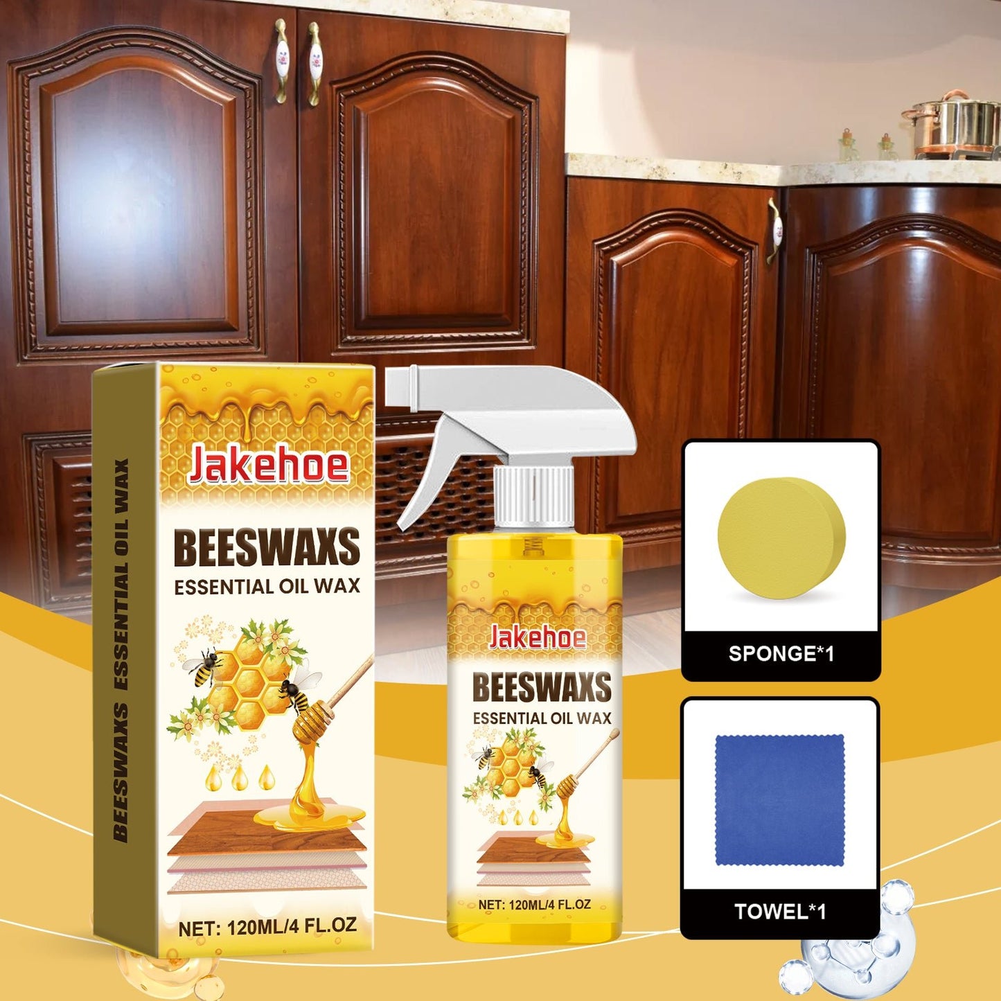 Wood Polishing Beeswax Spray Curing Furniture Polishing Color Protection Nourishing Anti - Cracking Wood Spray - DivineLink1 | Electronics, Fitness, Household Essentials | Shop