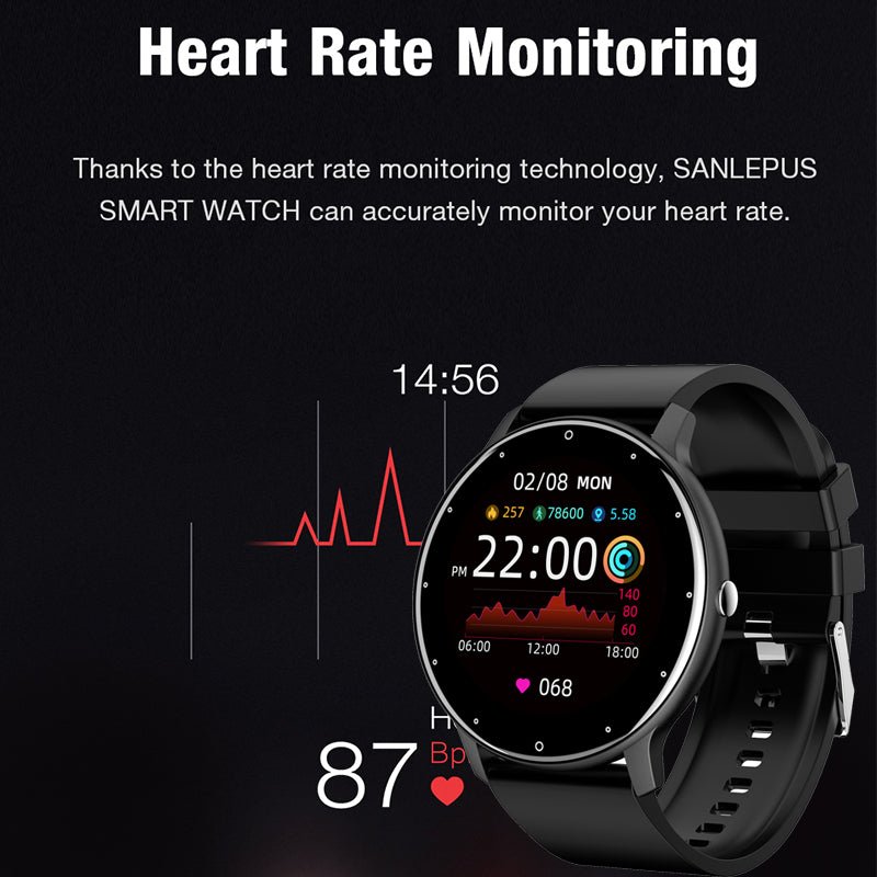 ZL02 Smart Bracelet Heart Rate Blood Pressure Blood Oxygen Monitoring Sports Pedometer Watch - DivineLink1 | Electronics, Fitness, Household Essentials | Shop