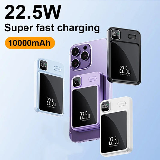 10000mAh Capacity Power Bank Magnetic Wireless 22.5W Ultra Super Fast Charging Magnetic Power Bank For Iphone15 Samsung - DivineLink1 | Electronics, Fitness, Household Essentials | Shop